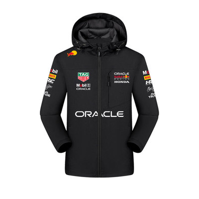 红F1牛车队服维斯塔潘同款冲锋衣