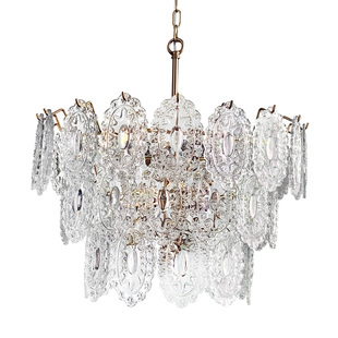 全美一丁法式轻奢水晶复古中古客厅主灯具卧室灯餐厅灯全铜吊灯