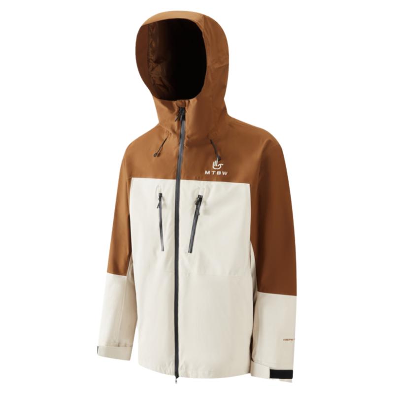 美特斯邦威25秋冬季新款男女同款防风防水户外休闲冲锋衣外套夹克