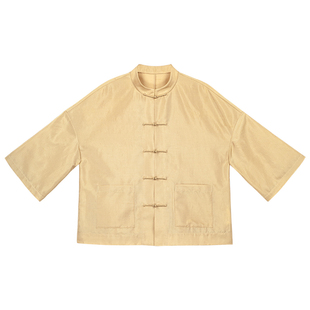 素月瑾年丨一城风絮丨春秋真丝交织双宫新中式日常开衫外套上衣女