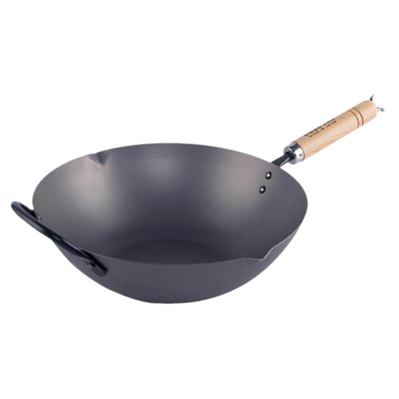 日本原装进口COOK-PAL吉川铁锅炒锅无涂层锅不生锈铁锅顺电设乡味