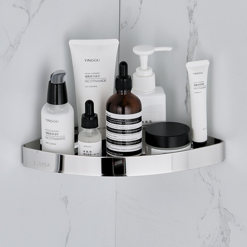 洁西特浴室三角架壁挂置物卫生间角架卫浴收纳置物架不锈钢三角架