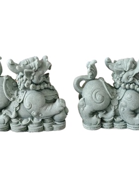 青砂石貔貅招财旺财貔貅客厅玄关公司酒店门口装饰摆件