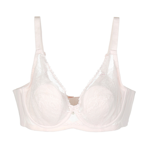 爱美丽IMIS法式蕾丝薄款大胸显小内衣女兔耳杯收副乳防下垂文胸罩