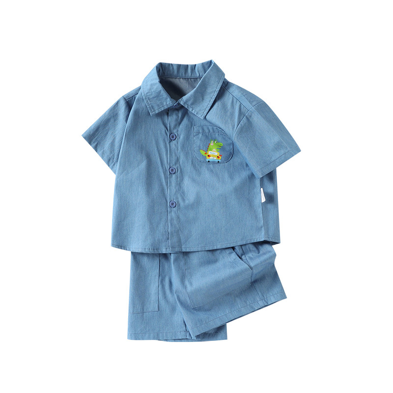 男童套装夏季宝宝新款童装纯棉短袖裤子男孩休闲两件套小儿童衣服