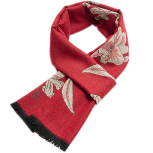 秋冬季妈妈款围巾保暖老人女奶奶中老年人婆婆百搭中年围脖礼盒装