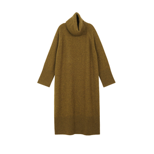 MRS Studios 秋冬内搭神器 柔糯舒适 长款牦牛绒连衣裙+围脖