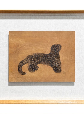 伽罗生活常玉挂画《金钱豹》高级感静物挂画现代客厅背景墙装饰画