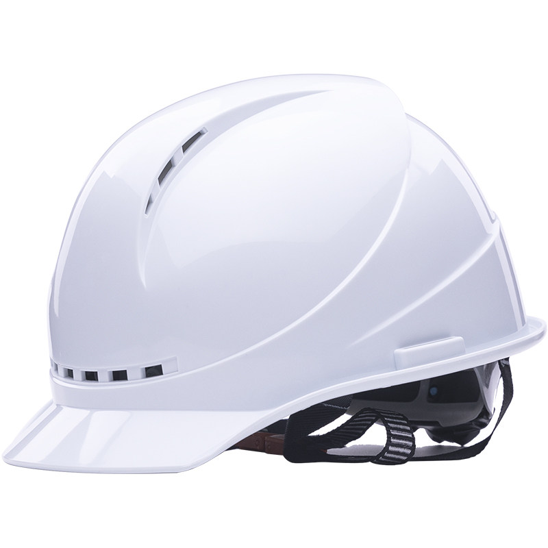 安全帽工地国标海华透气工作帽施工劳保电力工程建筑夏季安全帽红