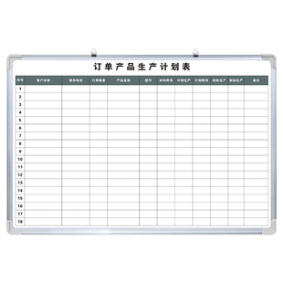 [订单产品生产计划表]白板写字板定制内容定做小黑板车间工厂办公室可擦吸磁性大看板工作项目进度管理看板