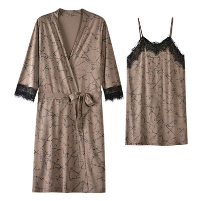 新一步女士莫代尔吊带披肩睡裙