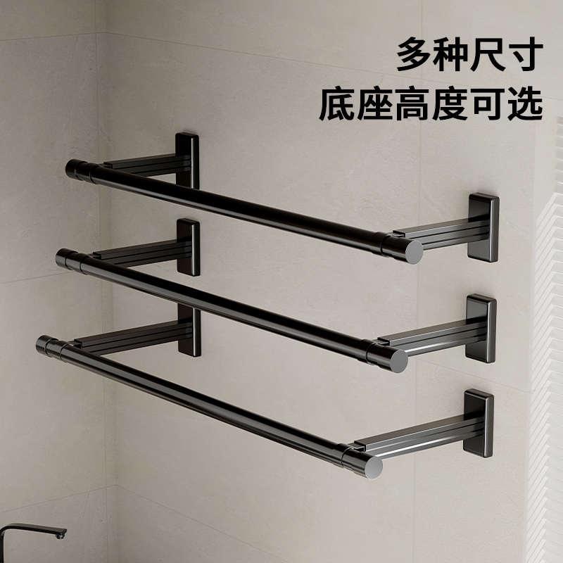 侧装晾衣架阳台家用侧墙防风晾衣杆侧面墙上壁挂晒衣杆窗外固定杆