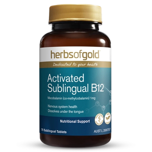 【自营】HerbsofGold澳洲进口甲钴胺维生素b12中老年和丽康75片*1