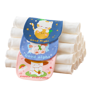 隔汗巾儿童纯棉纱布幼儿园男女宝宝后背吸汗巾a类婴儿大童大号春