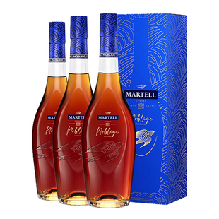 【自营】行货带码 Martell马爹利名仕干邑白兰地法国洋酒700ml*3