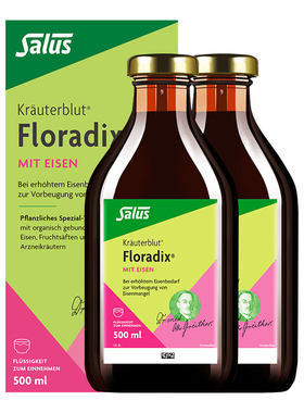 floradix德国绿版铁元营养品食品