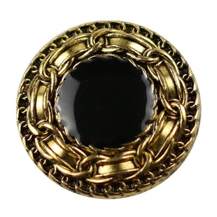 YOMOSTUDIO 小香名媛复古风金属纽扣编织粗花呢短外套皮草大衣扣