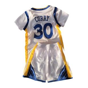 库里30号球衣大人儿童短袖篮球服套装男速干运动服训练服队服定制