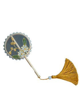 儿童宣纸小团扇古风拍照摄影道具