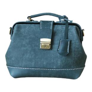 英伦 医生包纯手工复古手提口金包真皮斜挎包 基础款