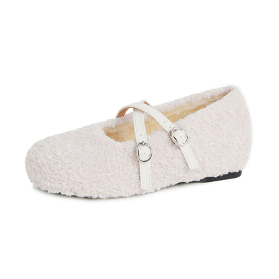 内增高玛丽珍毛毛鞋女2025新款