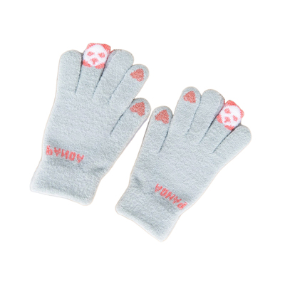 JOJO'SLIFEPD手指熊手套女毛线