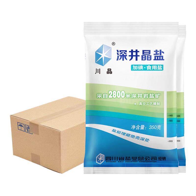 川晶加碘深井350g*60袋装盐巴