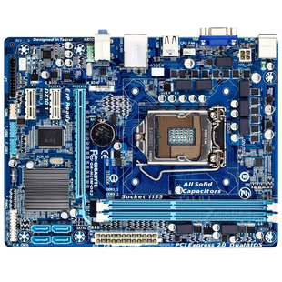 技嘉H61M-DS2支持1155针CPU全固态B75H67集成主板I3 i5 I7CPU套装