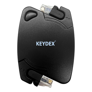KEYDEX CAT6E RJ45 4对8芯 超六类便携式1000兆伸缩网线1米双绞线