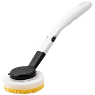 洁勋木浆棉锅刷厨房专用长柄刷锅刷子家用洗锅刷洗碗海绵刷不沾油