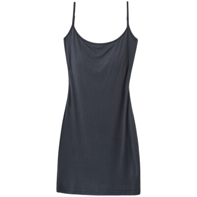 针织吊带连衣裙含胸垫