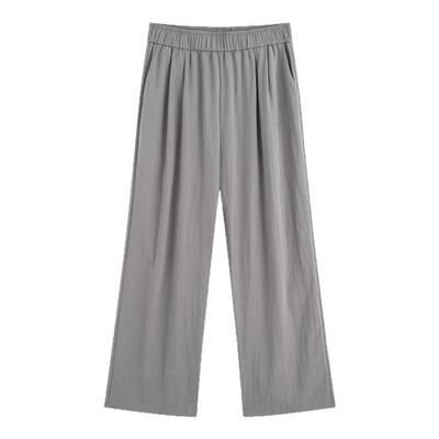 YUZI鱼子阔腿山本神裤大码女装夏微胖mm高腰显瘦遮肉垂坠拖地裤