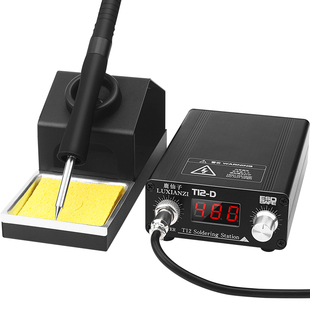 鹿仙子T12焊台电烙铁大功率数显高频恒温手机维修专用飞线diy套件