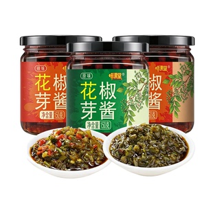 花椒芽酱新鲜当季香麻辣芽菜叶酱夹馍拌饭拌面下饭即食家用调味酱