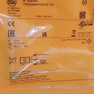 议价IFM IFS260 IFS261 IFS262 IFS297 全新原装正品易福门 现货