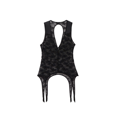 Intimissimi意舒漫26夏季新品性感透视蕾丝美背打底背心CGD2595