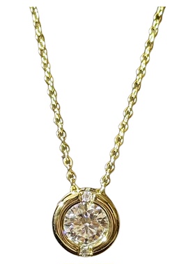 流浪拾光莫桑钻纯银泡泡项链百搭