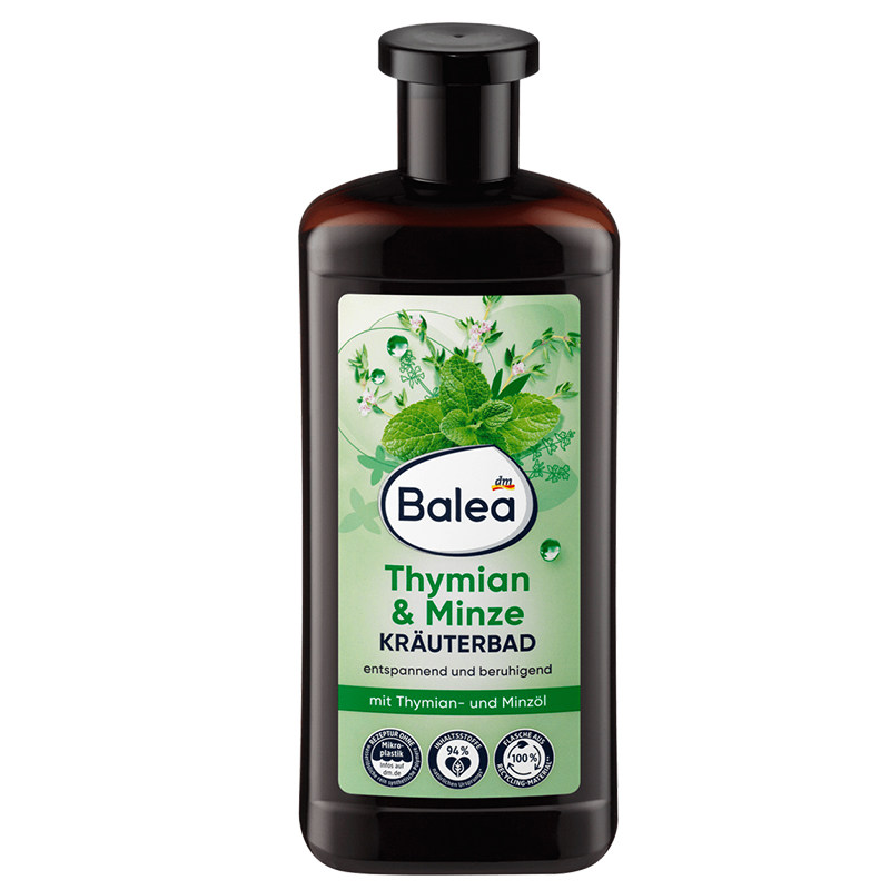 DM德国balea芭乐雅百里香薄荷泡澡精油SPA水疗泡泡浴舒缓身心镇静