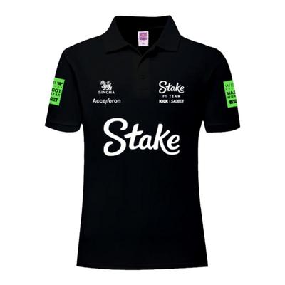 stake索伯F1车队服周冠宇POLO衫