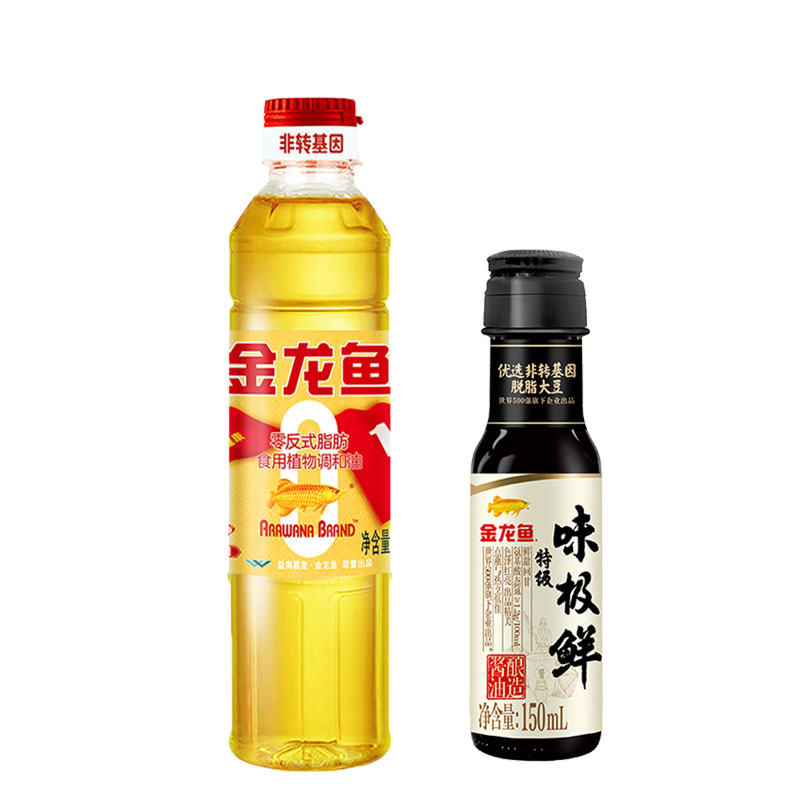 金龙鱼黄金比例调和油400ml零反式脂肪8种原料营养均衡