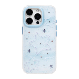 coditto星星的海镶钻双层印花适用苹果16promax15pro手机壳原创ins风iphone17pro15promax保护套少女简约