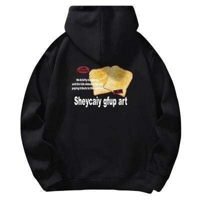 重磅男款美式复古连帽卫衣