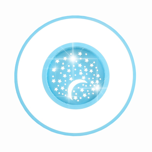 儿童房吸顶灯led月亮星星灯男孩房间灯女孩卧室灯具温馨创意圆形