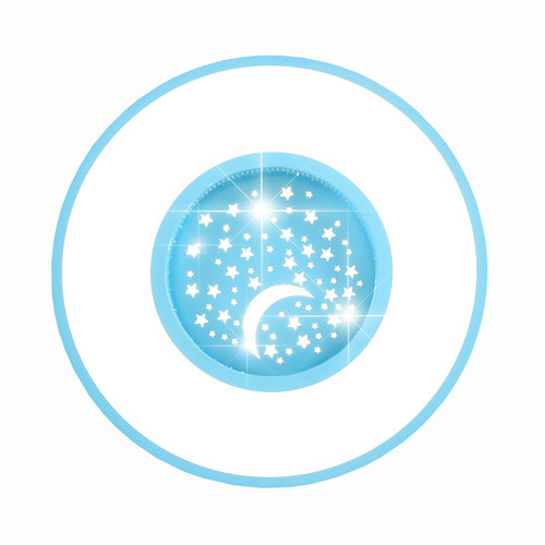 儿童房吸顶灯led月亮星星灯男孩房间灯女孩卧室灯具温馨创意圆形