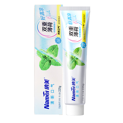 小苏打牙膏纳美双重薄荷清新冰凉