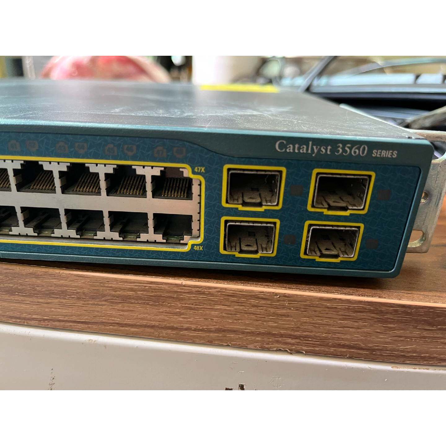 可维修议价  思科WSC3560G48TSS48口全千兆三层网管交换机带4光口