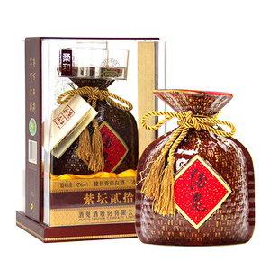 海通酒业 酒鬼酒52度紫坛柔和500ml馥郁香型国产高度白酒礼盒装