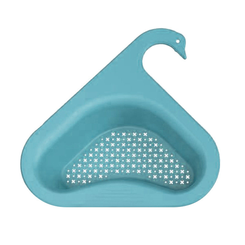 天鹅沥水篮干湿分离水槽厨房专用垃圾过滤篮挂式洗蔬菜沥水滤水架