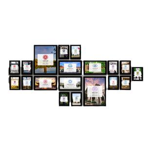 世界名校LOGO照片墙装饰清华北大国内大学校徽校训励志墙相框挂画