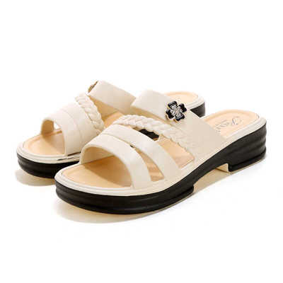 家用中跟防滑浴室厚底拖鞋时尚